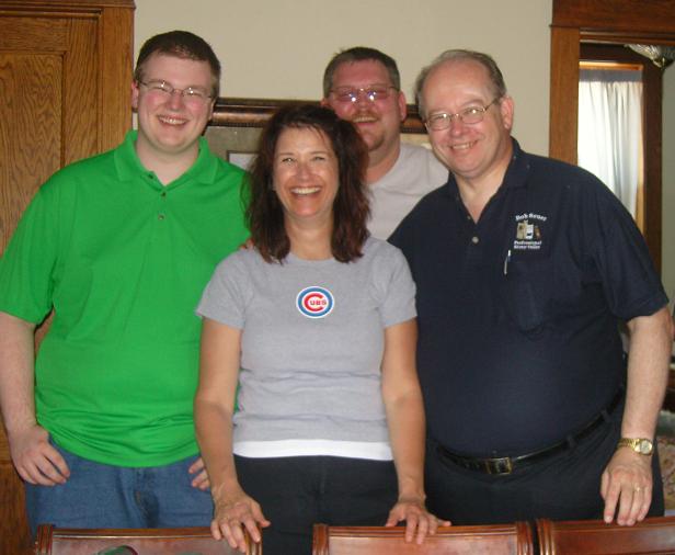 Eric Souer, Pam Tierney, Justin Kaiser and Bob Souer on the 5th of July 2009